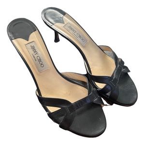 Jimmy Choo Black Kitten Heels Size 41